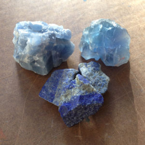 Blue Stone Elixir—Blue Calcite, Blue Fluorite and Lapis Lazuli